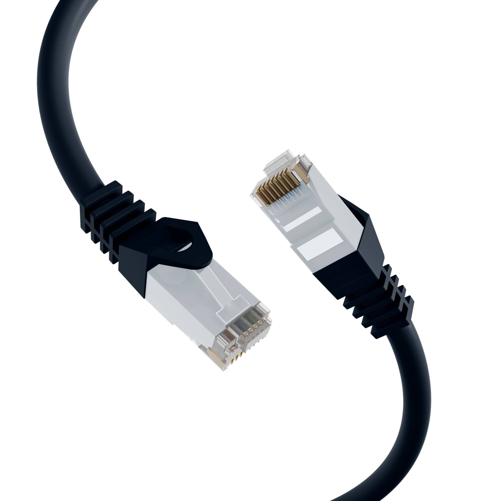 RJ45 Patchkabel Cat.6 U/UTP LSZH -- CCA schwarz 3m Kupferverkabelung