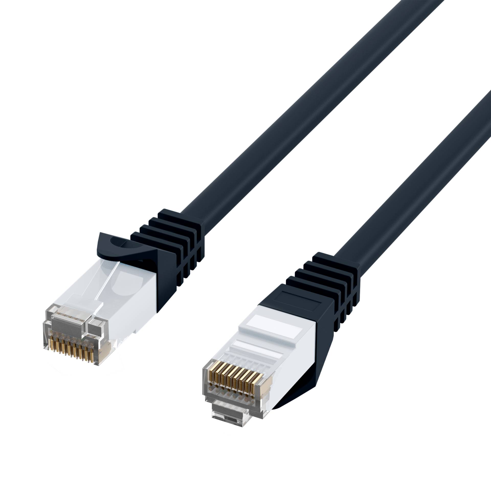 RJ45 Patchkabel Cat.6 U/UTP LSZH -- CCA schwarz 3m Kupferverkabelung