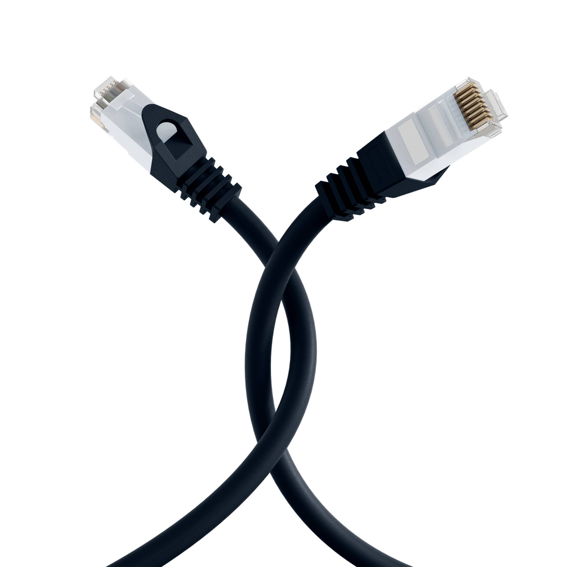 RJ45 Patchkabel Cat.6 U/UTP LSZH -- CCA schwarz 3m Kupferverkabelung