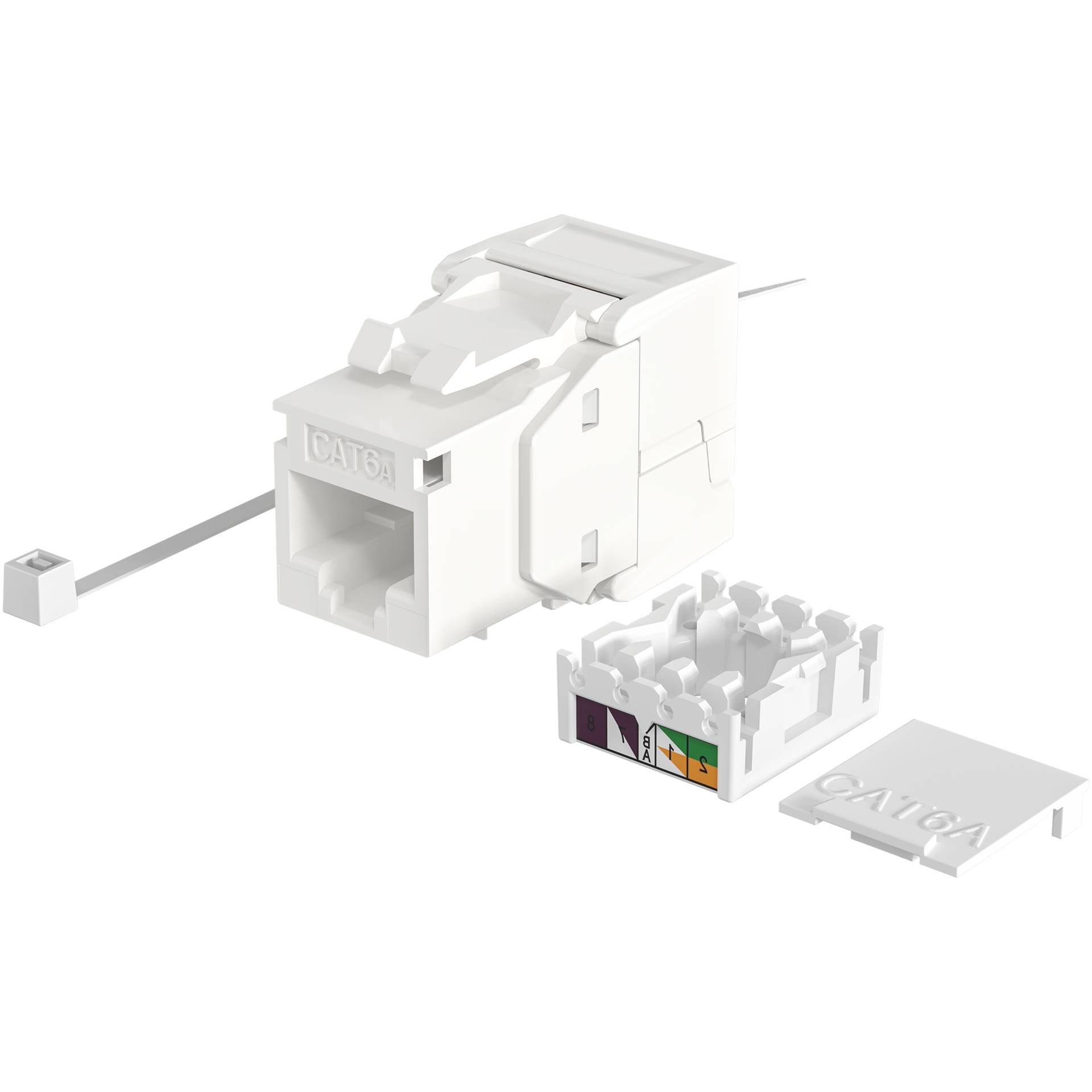 EFB-Elektronik IKU-6A-KOP-1, INFRALAN RJ45 Keystone UTP, Cat.6A, 500MHz, Komponenten zertifiziert