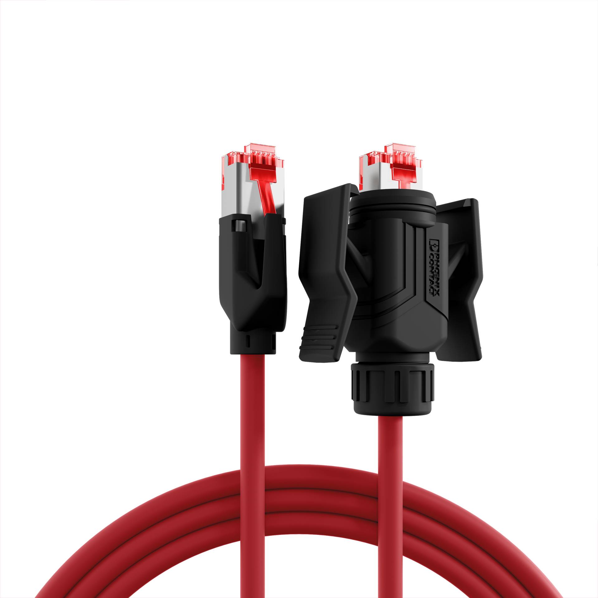 EFB-Elektronik K8670.1, RJ45 Patchkabel Cat. 6A S/FTP PUR TM21 1xIP67 PUR für 53730.1V2 1m