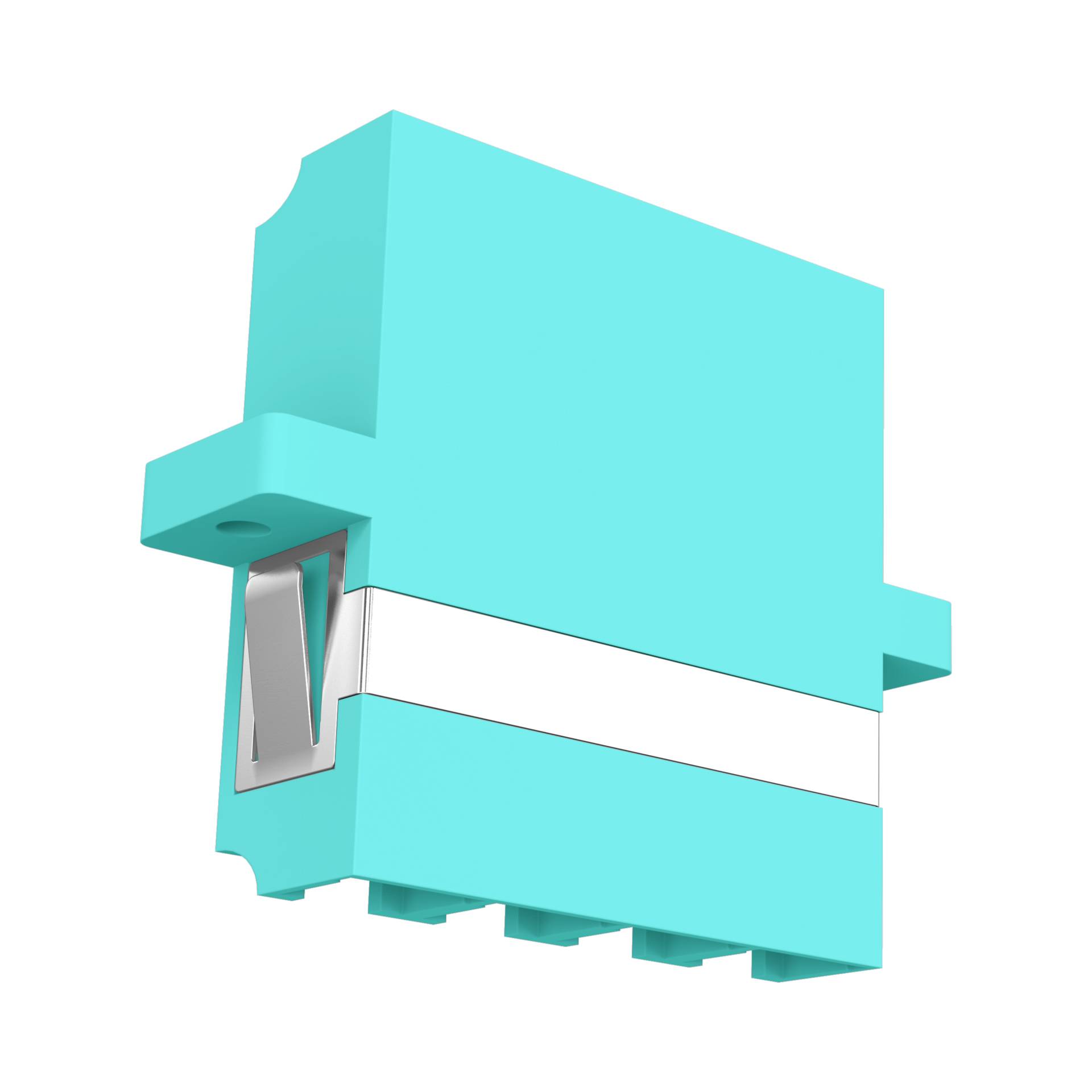 Kupplung LC Quad OM3 aqua -- Glasfaserverkabelung Glasfaser Kupplungen OM3