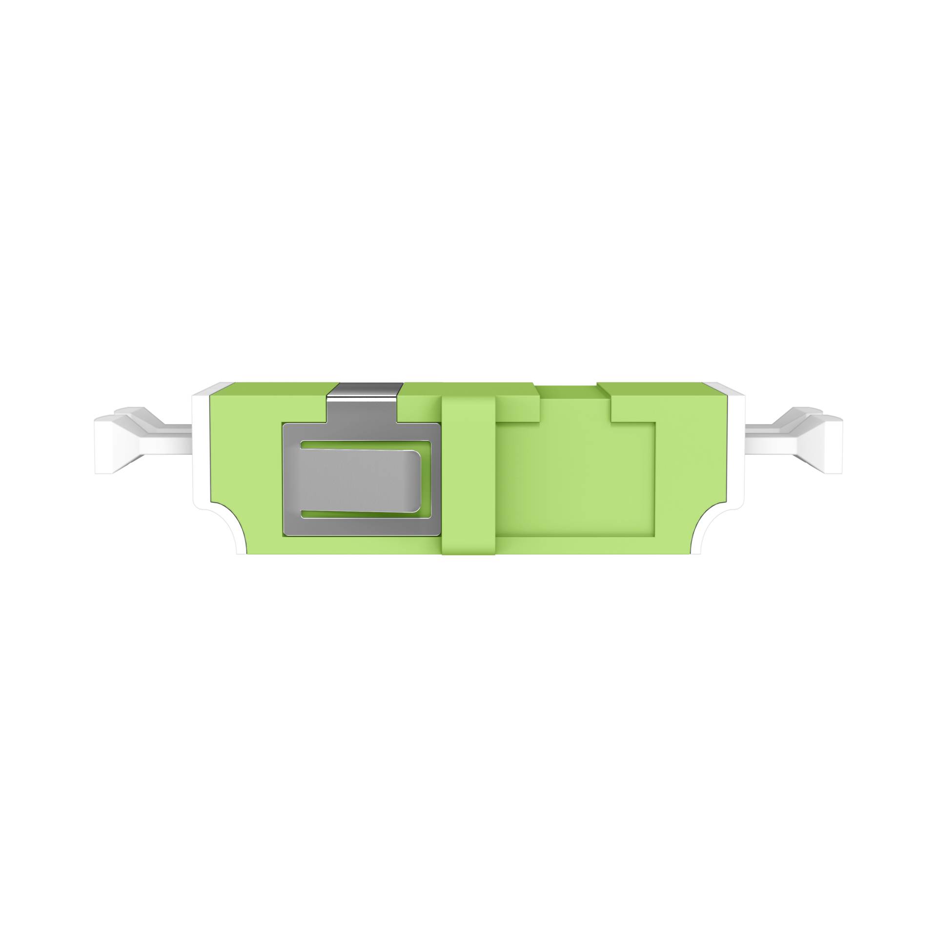 EFB-Elektronik 53517.1OM5, Kupplung LC Duplex OM5 limettengrün flanschlos