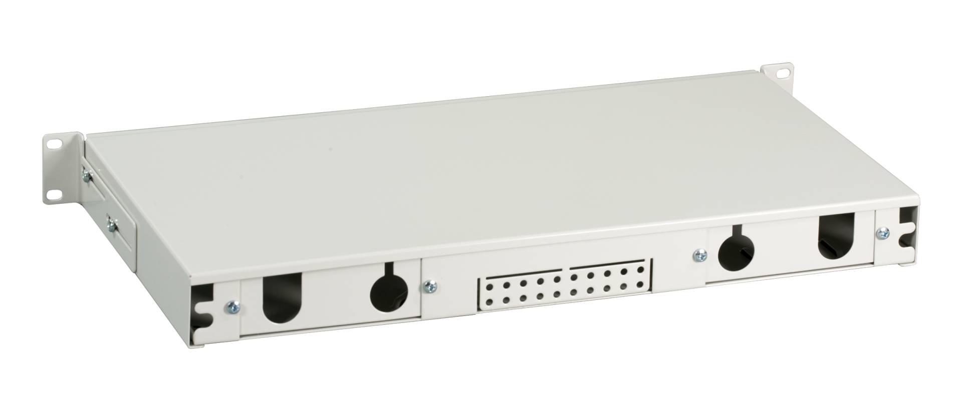 EFB-Elektronik VSB-A-GR, Spleißbox ausziehbar 1HE ohne Frontblende, unbestückt, grau