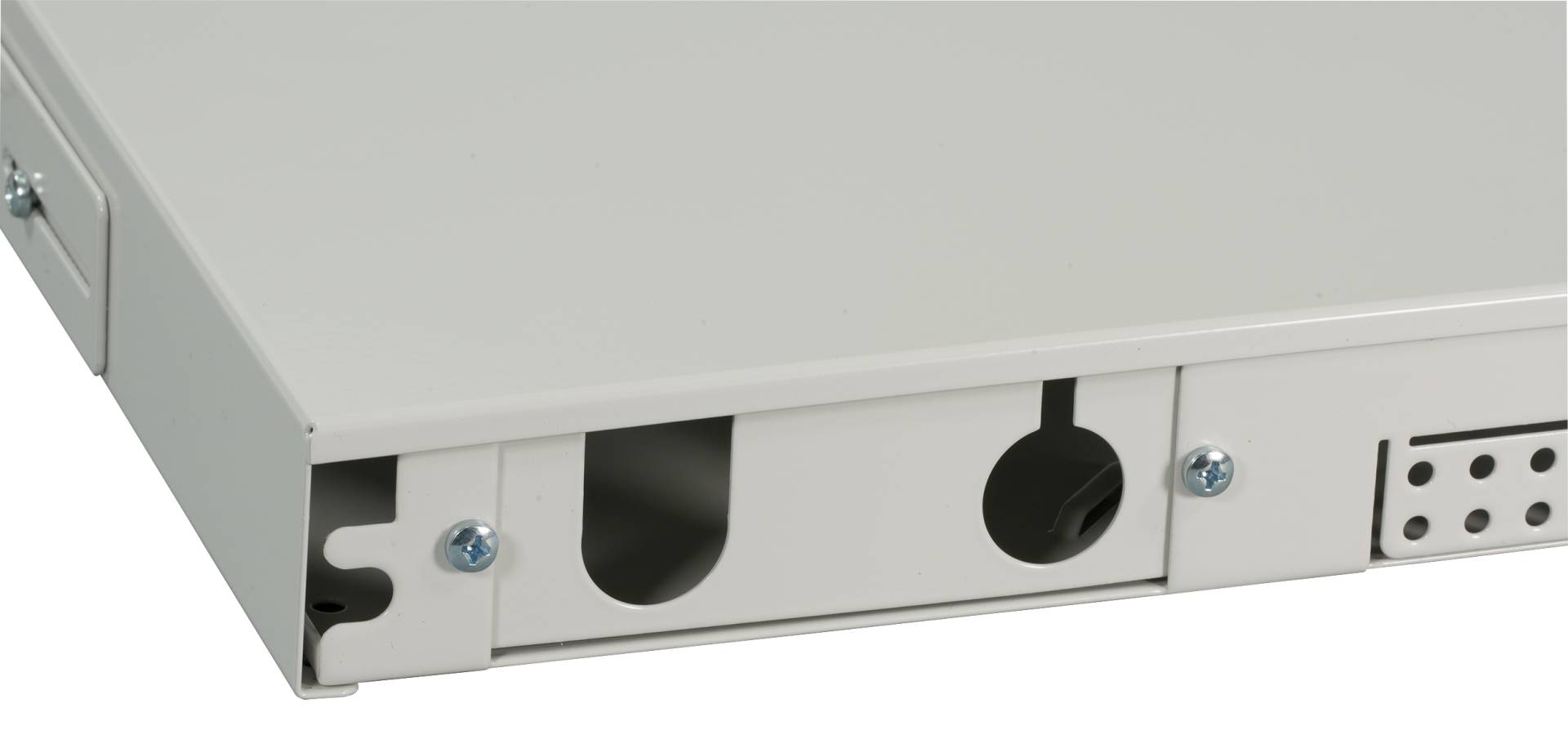 EFB-Elektronik VSB-A-GR, Spleißbox ausziehbar 1HE ohne Frontblende, unbestückt, grau