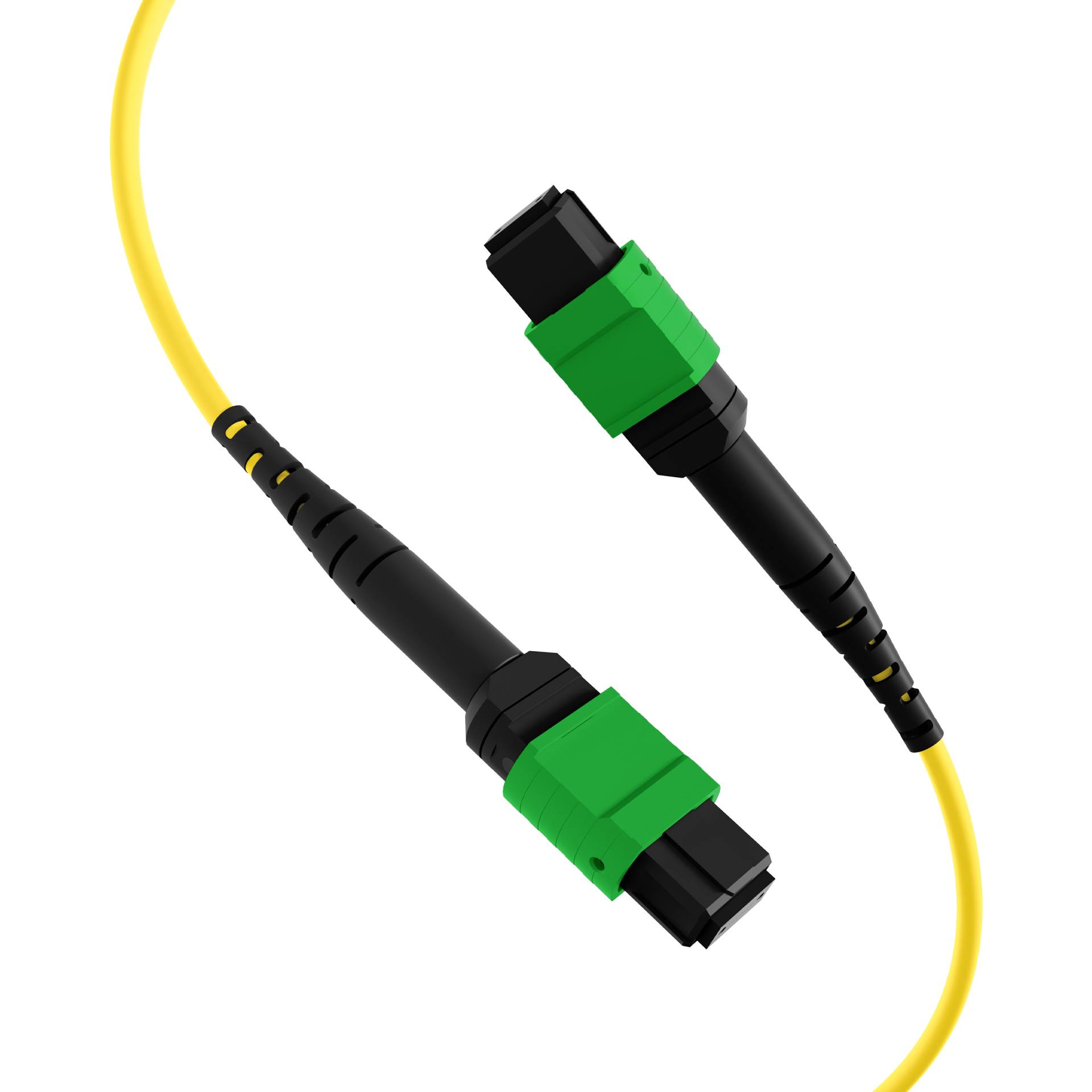 EFB-Elektronik MTPF48MTPFOS2-5-A, MTP/APC(F)-MTP/APC(F) Patchkabel OS2 48 Fasern Typ A LSZH gelb 5m