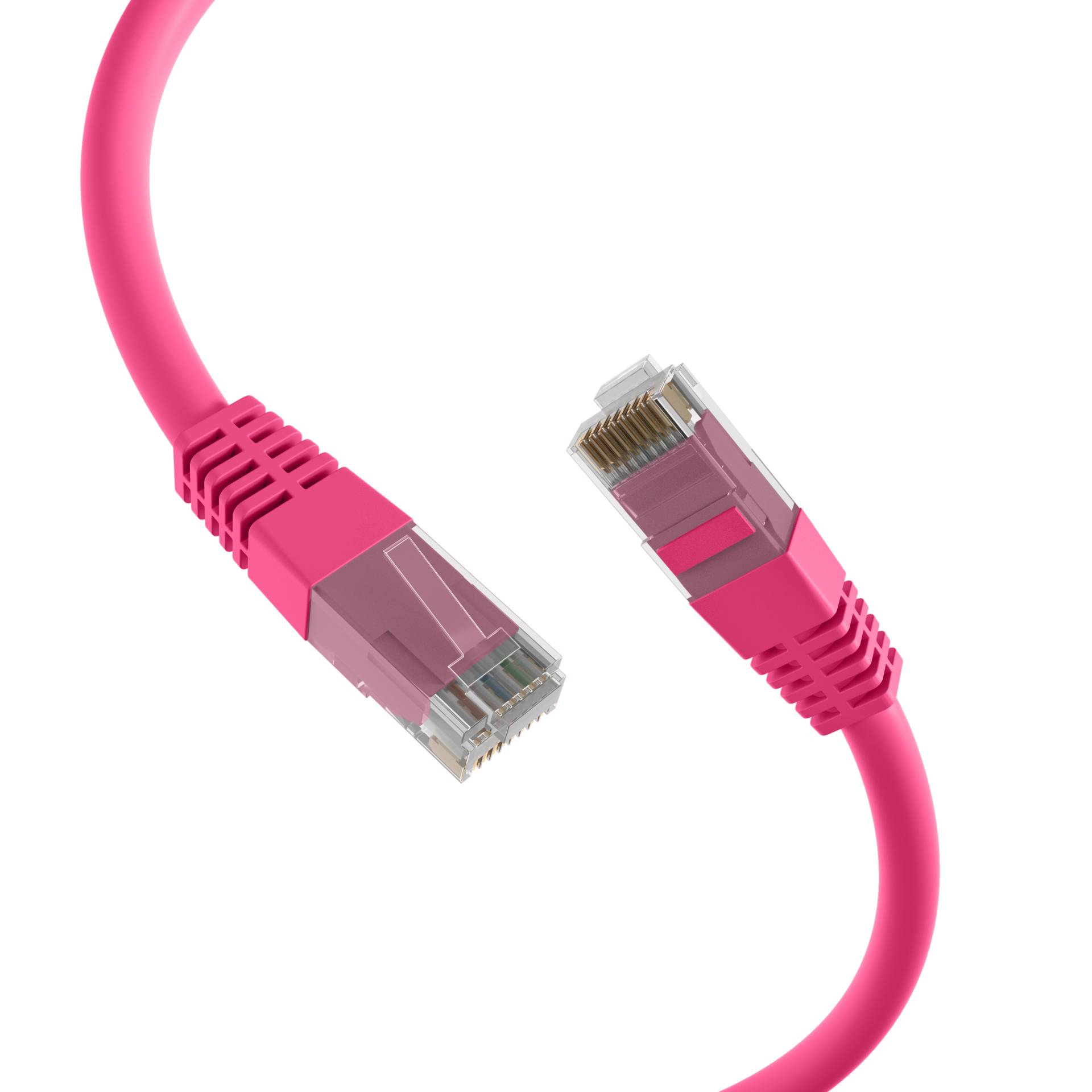 EFB-Elektronik K8091.0,5, RJ45 Patchkabel Cat.5e U/UTP PVC CCA magenta 0,5m
