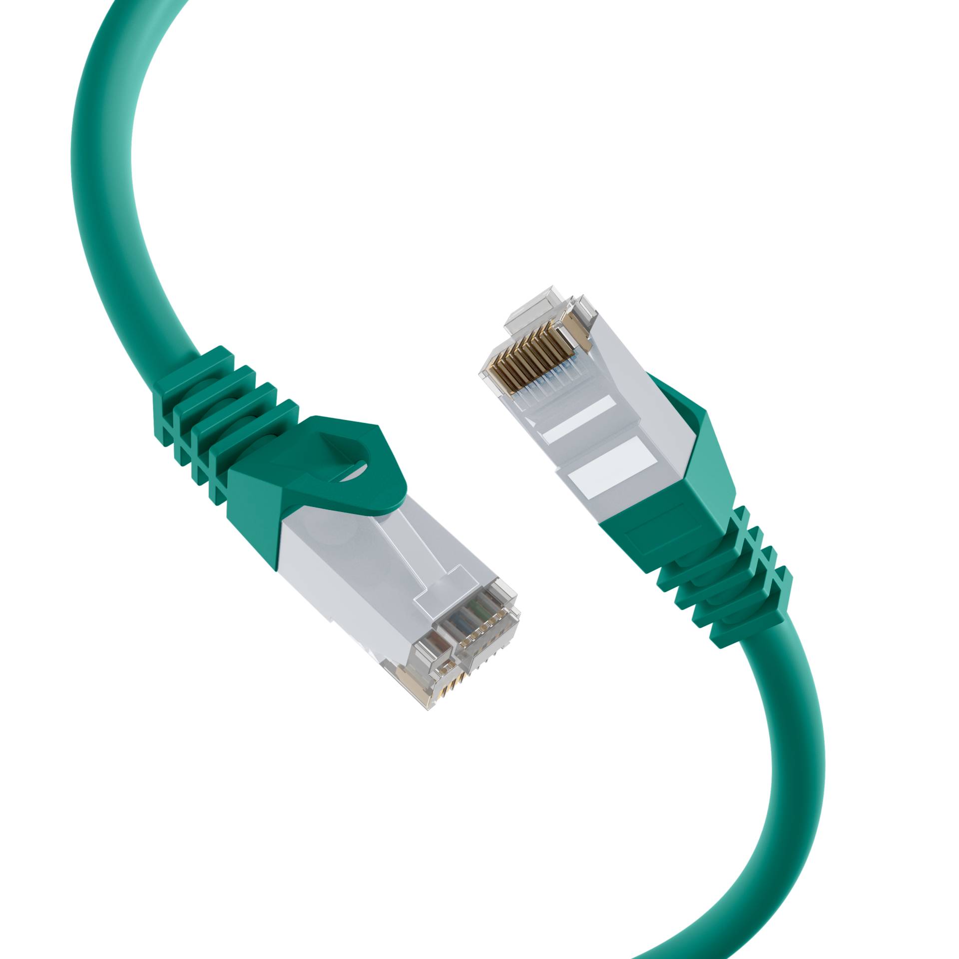 RJ45 Patchkabel Cat.6 U/UTP LSZH -- CCA grün 0,25m Kupferverkabelung