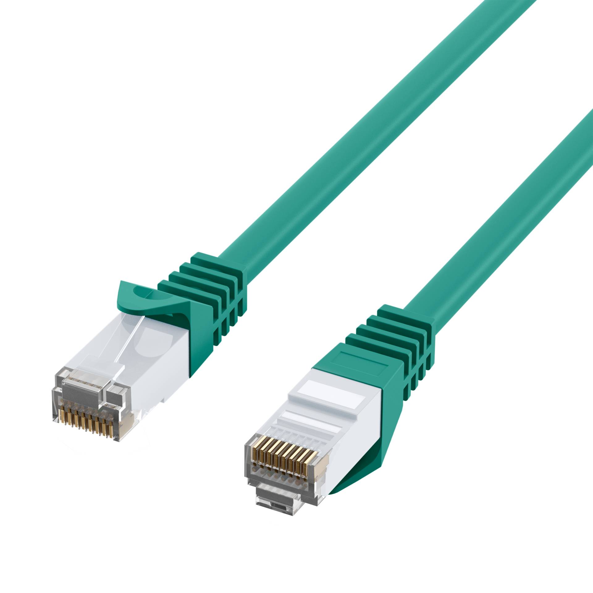 RJ45 Patchkabel Cat.6 U/UTP LSZH -- CCA grün 0,25m Kupferverkabelung