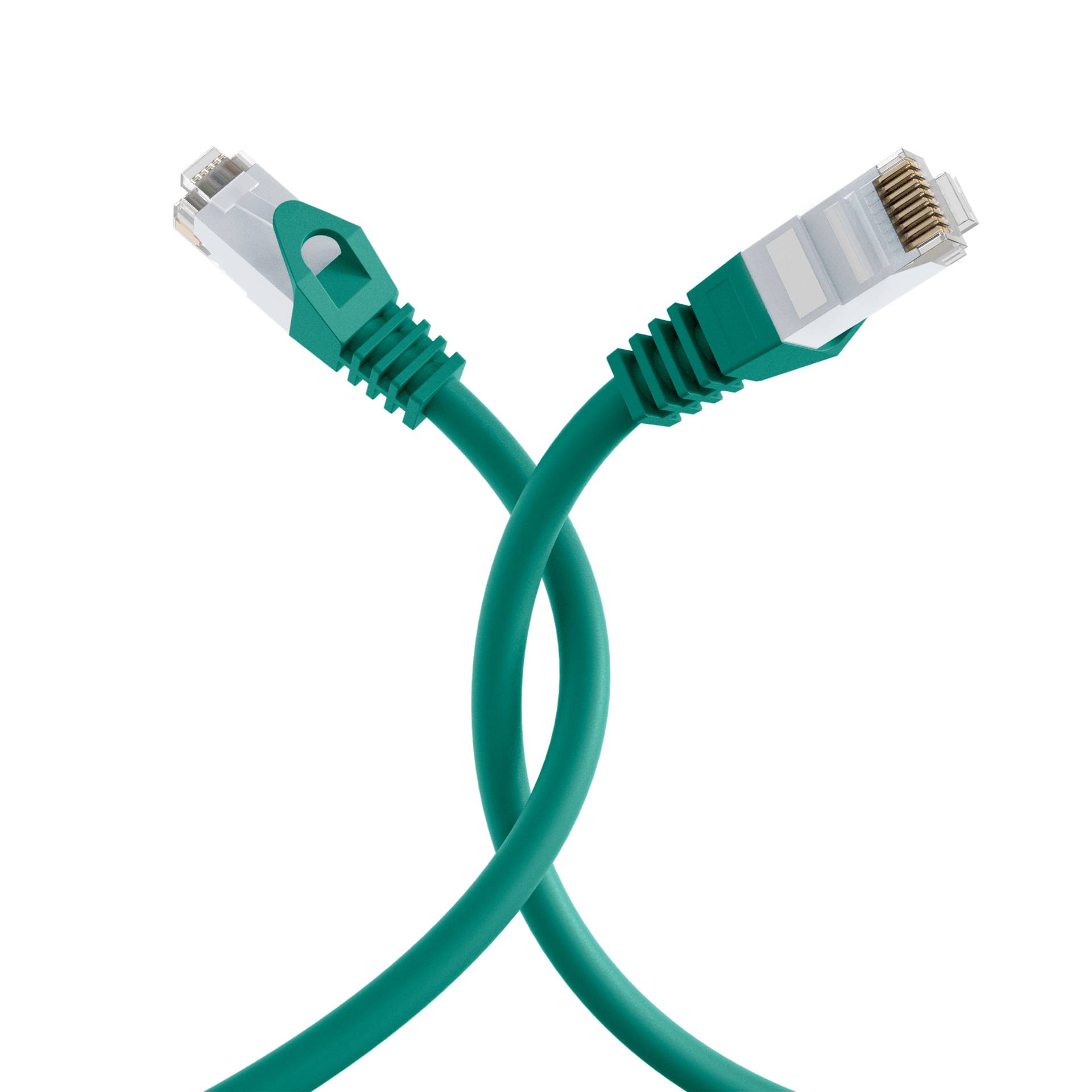 RJ45 Patchkabel Cat.6 U/UTP LSZH -- CCA grün 0,25m Kupferverkabelung