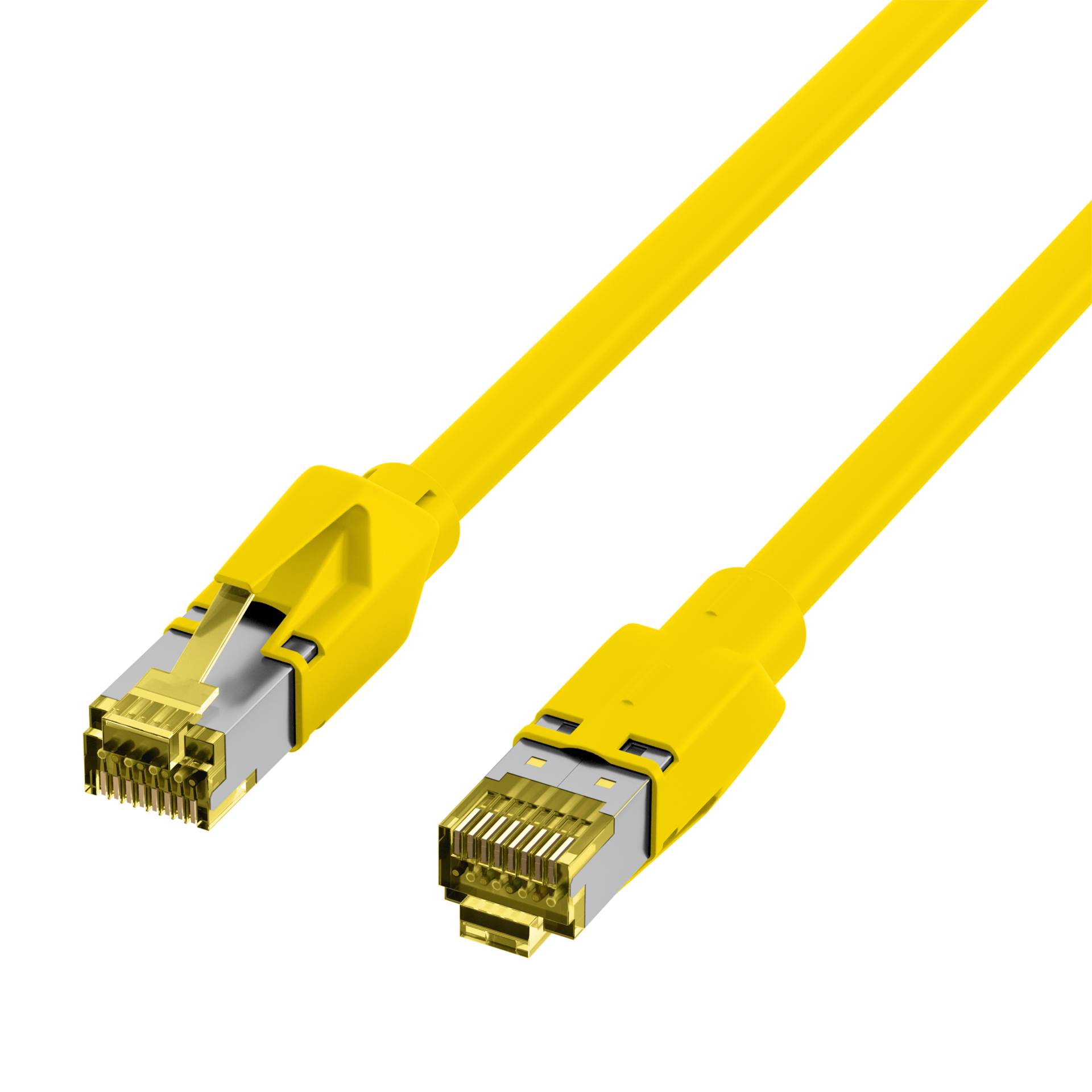 RJ45 Patchkabel Cat.6A S/FTP LSZH -- Draka UC900 TM31 gelb 1,5m Kupferverkabelung