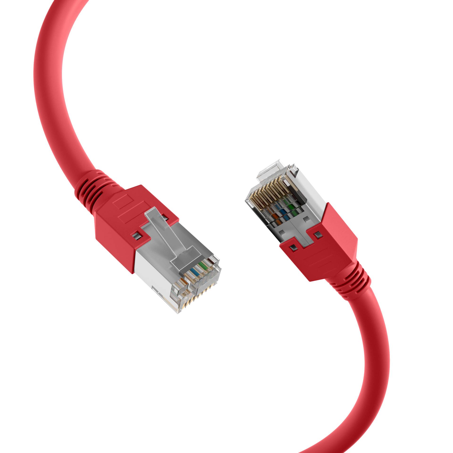 EFB RJ45 Patchk. HRS TM11 S/UTP Dätwyler UNINET4P 0,15m rot