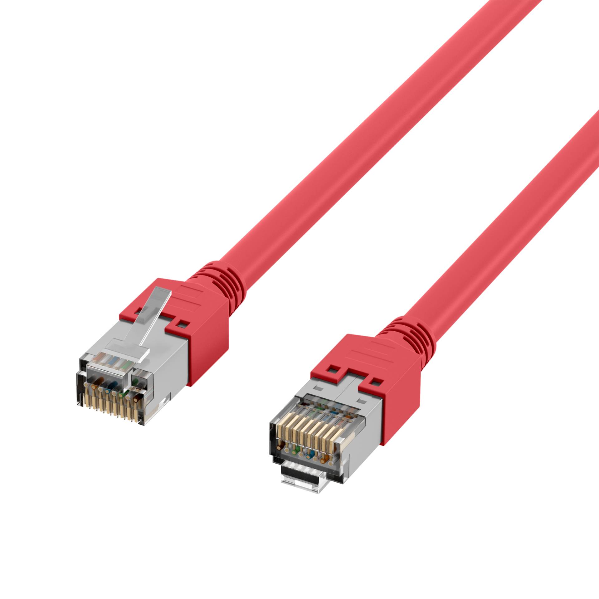 EFB RJ45 Patchk. HRS TM11 S/UTP Dätwyler UNINET4P 0,15m rot