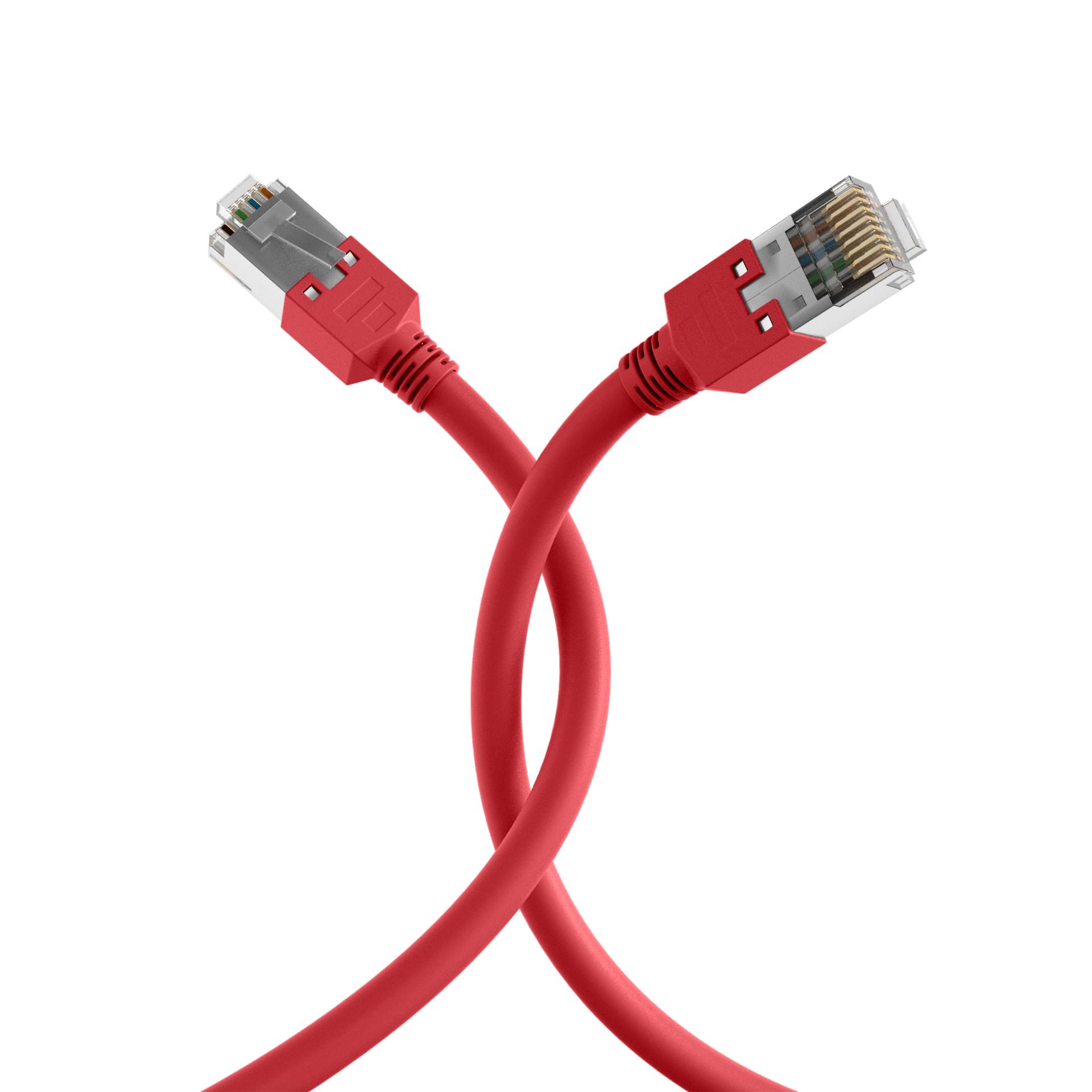 EFB RJ45 Patchk. HRS TM11 S/UTP Dätwyler UNINET4P 0,15m rot