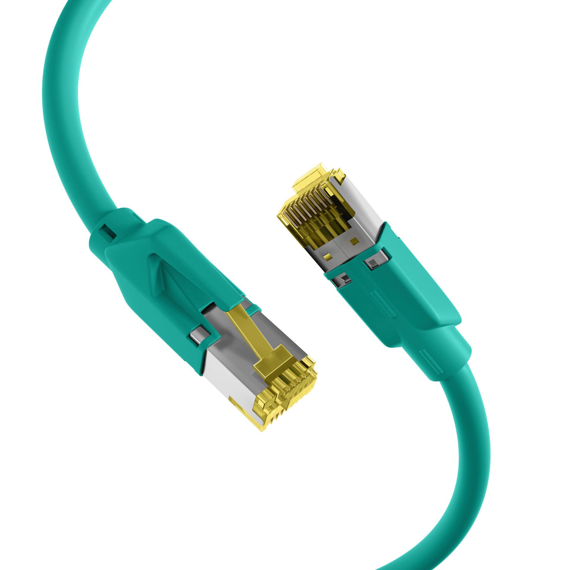RJ45 Patchkabel Cat.6A S/FTP LSZH -- Dätwyler 7702 TM31 grün 0,5m Kupferverkabelung