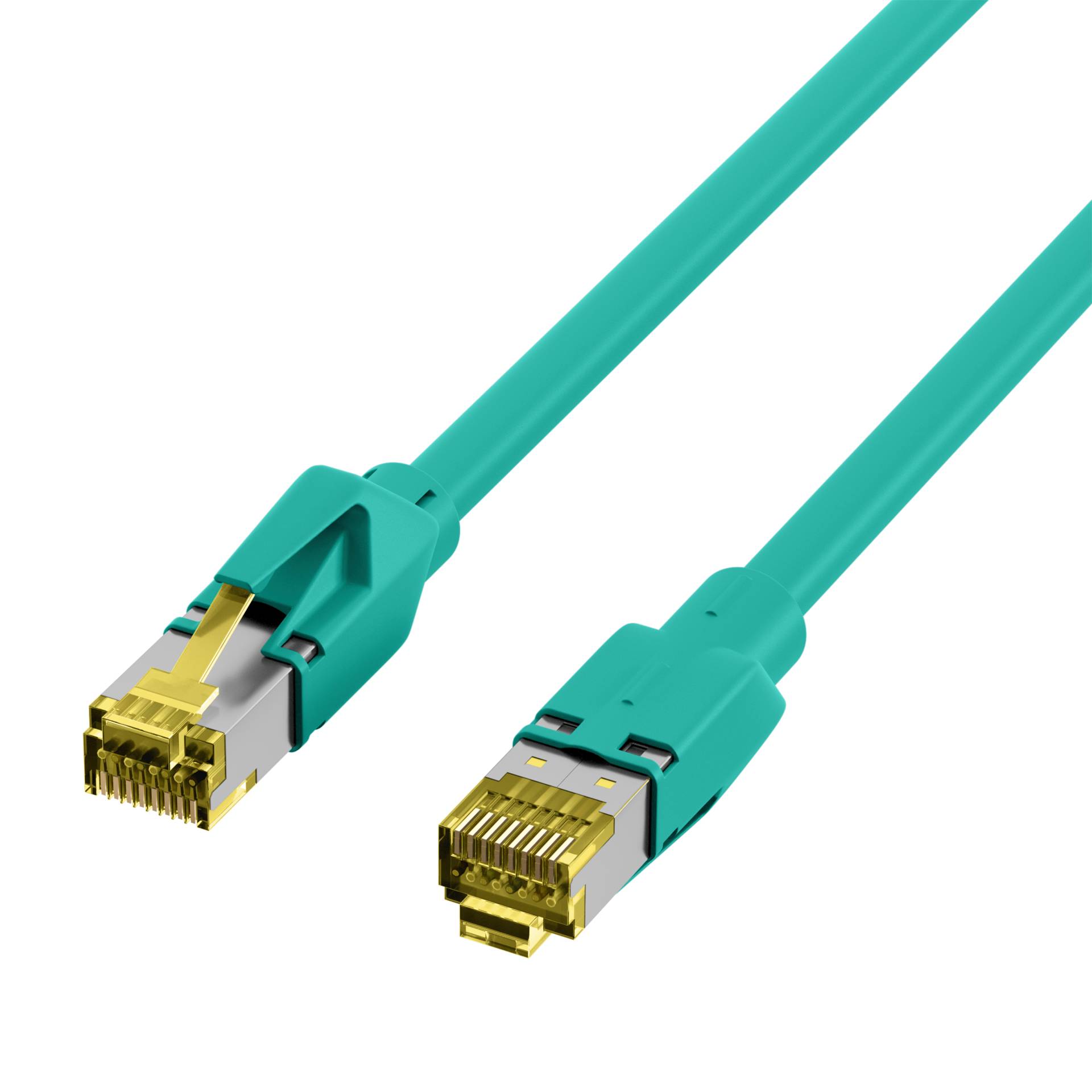RJ45 Patchkabel Cat.6A S/FTP LSZH -- Dätwyler 7702 TM31 grün 0,5m Kupferverkabelung