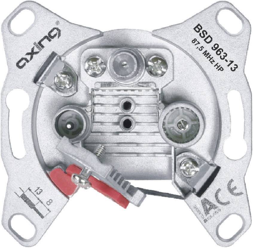 Axing BSD 963-10N Antennendose TV, UKW, Data Unterputz Durchgangsdose
