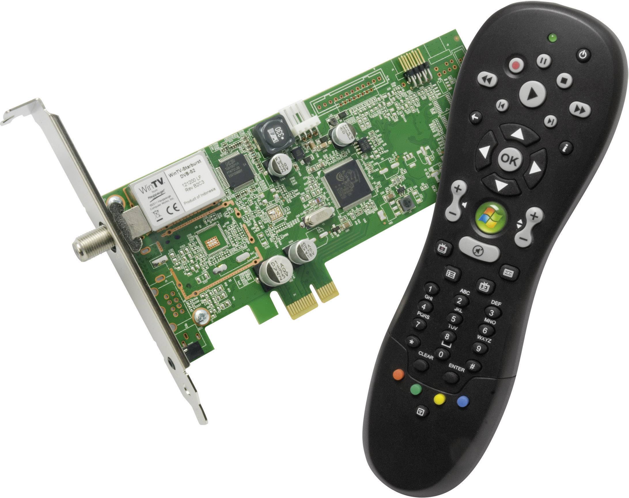Hauppauge WinTV Starburst 2 DVB-S (Sat) PCIe-Karte mit Fernbedienung, Aufnahmefunktion Anzahl Tuner: 1