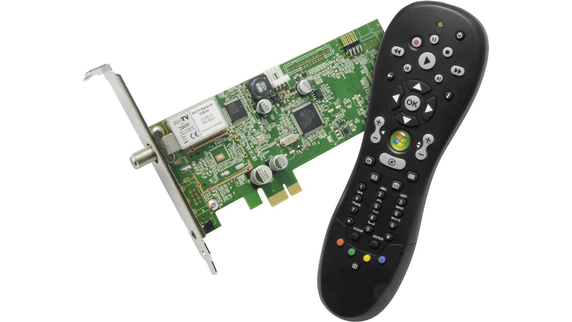 Hauppauge WinTV-Starburst DVB-S (Sat) PCIe-Karte mit Fernbedienung Hauppauge WinTV-Starburst DVB-S (Sat) PCIe-Karte mit Fernbedienung