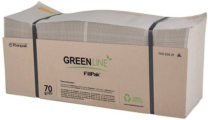TRANSPAK 8701637 Füllpapier FillPak Greenl ine Länge360m 1-lagig Gew icht 70g/qm