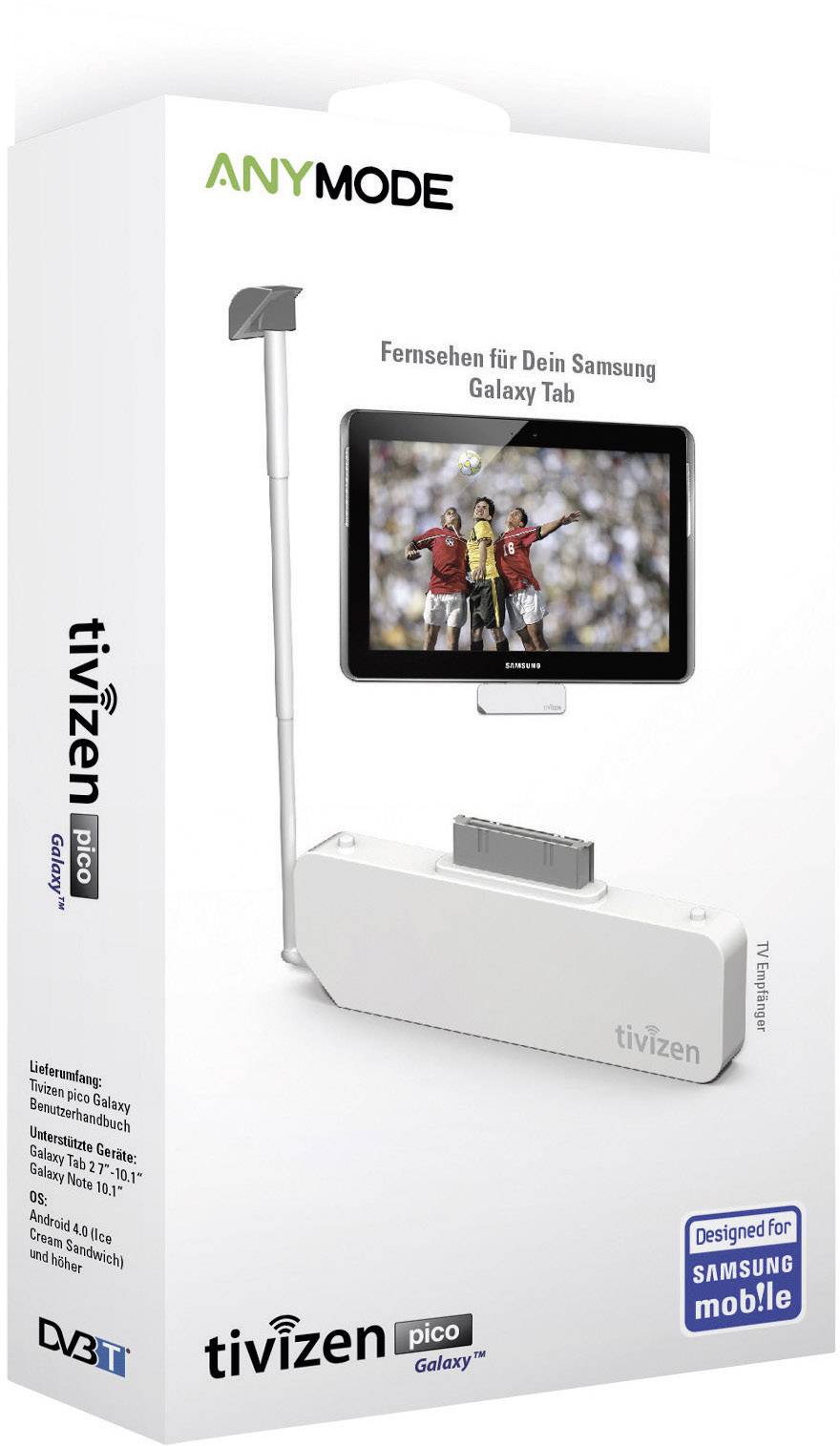 ICube Tivizen Pico DVB-T TV-Stick mit DVB-T Antenne Anzahl Tuner: 1