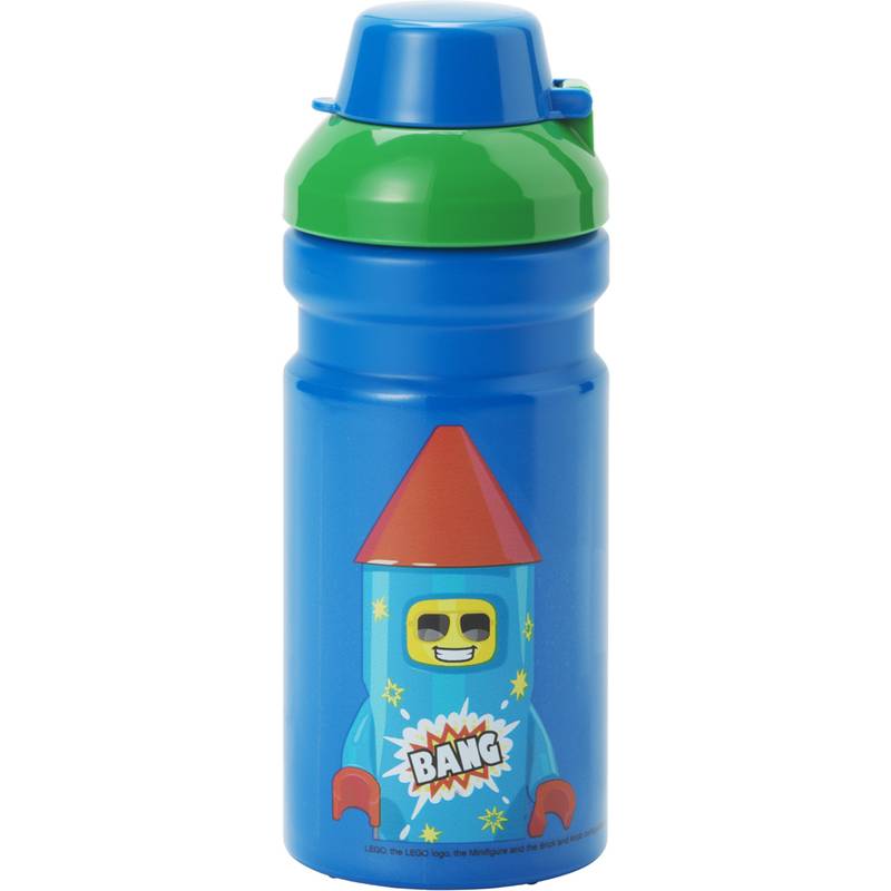 LEGO Trinkflasche FIREWORK GUY, 390 ml, blau