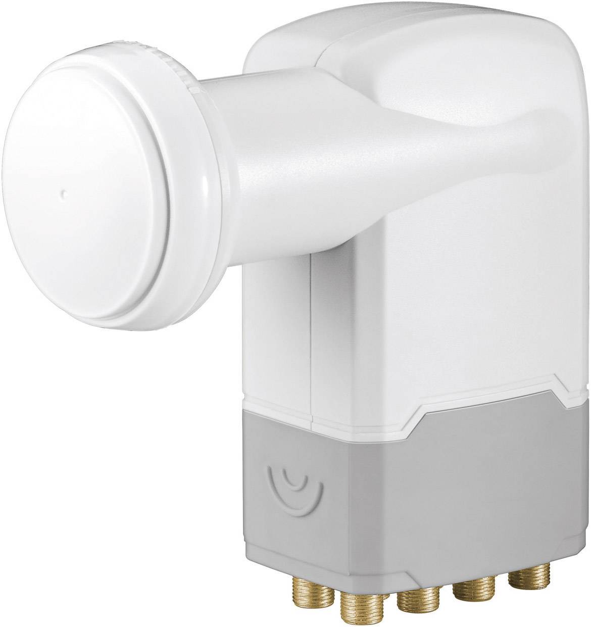 Goobay Universal Octo-LNB Teilnehmer-Anzahl: 8 Feedaufnahme: 40 mm vergoldete Anschlüsse, mit Switch Hellgrau