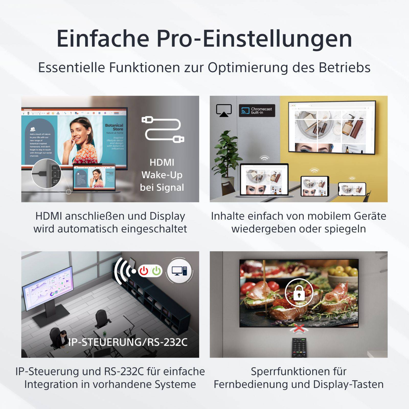 Sony Bravia Professional Displays FW-65EZ20L - 164 cm (65"")