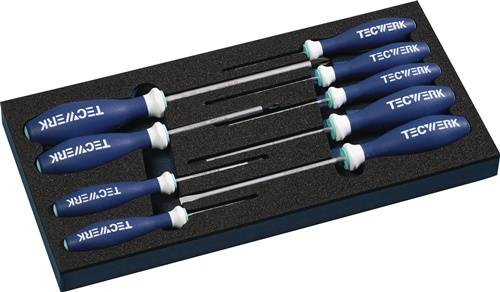 Werkzeugmodul 9-tlg.1/3-Modul Schlitz 2,5-6,5/PH0-3 TECWERK