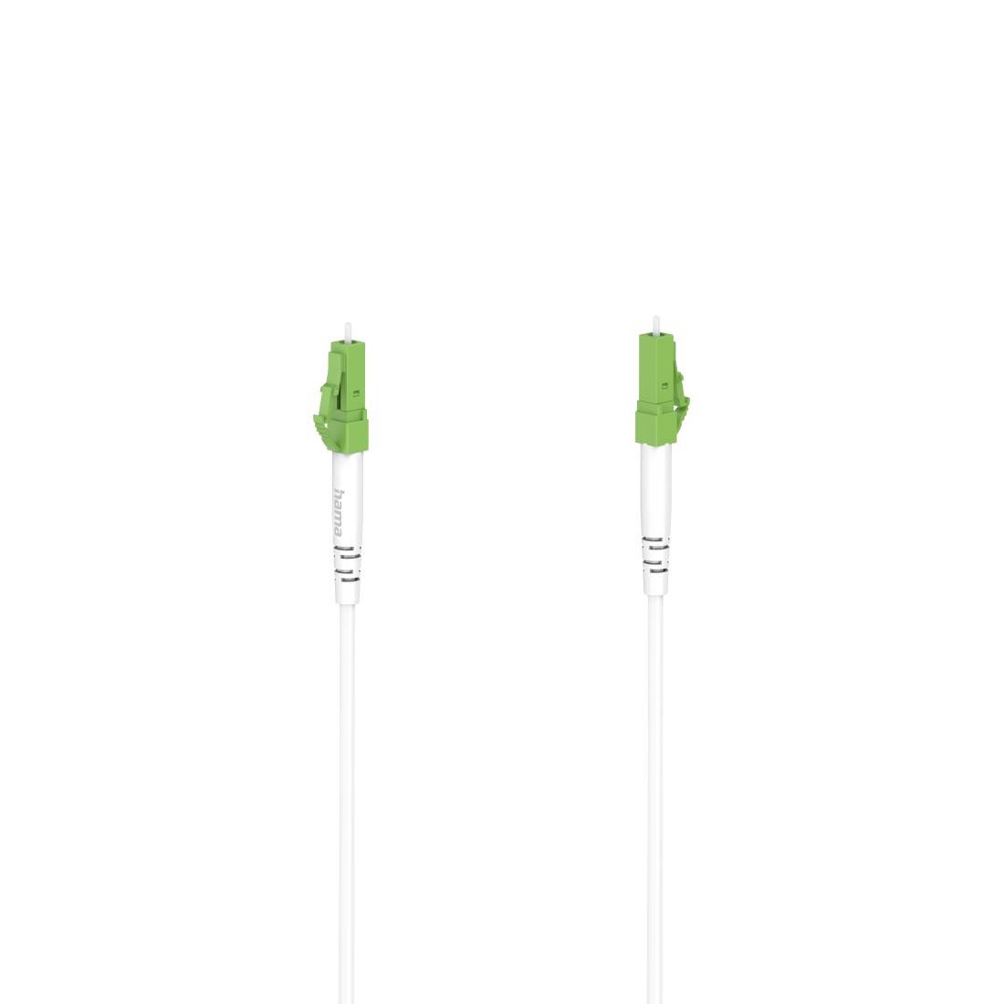 hama 00200800 Glasfaser-Netzwerkkabel, LC/APC-Stecker - LC/APC-Stecker, 10 Gbit/s, 30 m