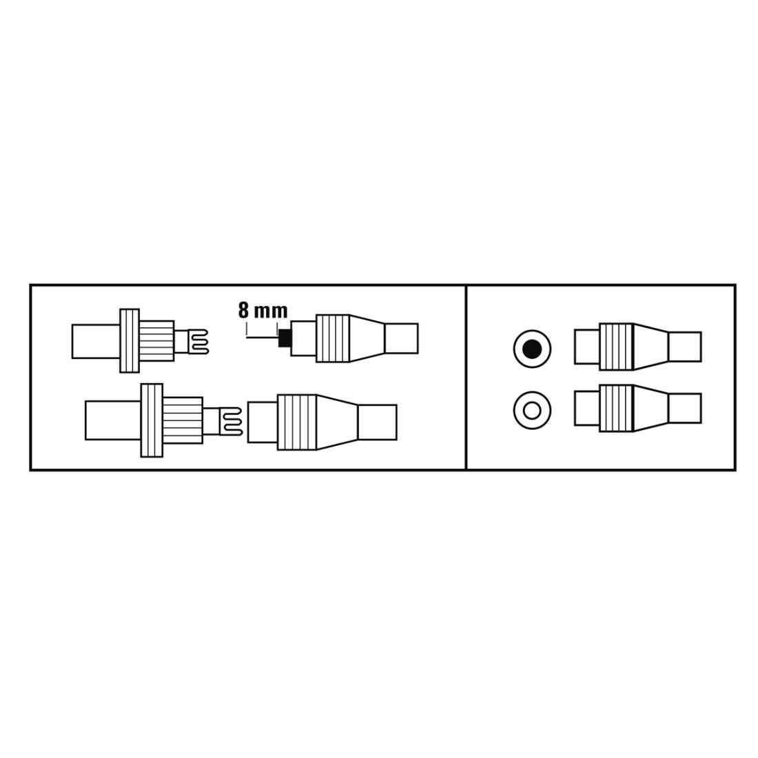 hama 00205211 Koax-Set, Metall, Stecker/Kupplung, schraubbar