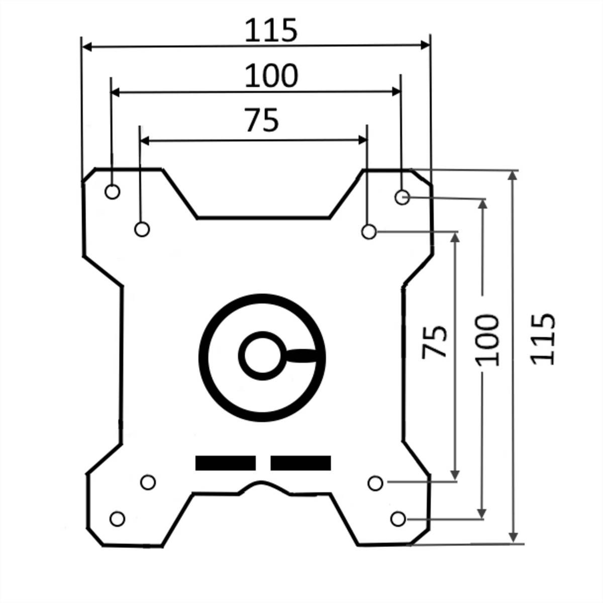 SCHROFF Verstellbarer Monitorarm mit Tastatur Ablage, bis 8 kg