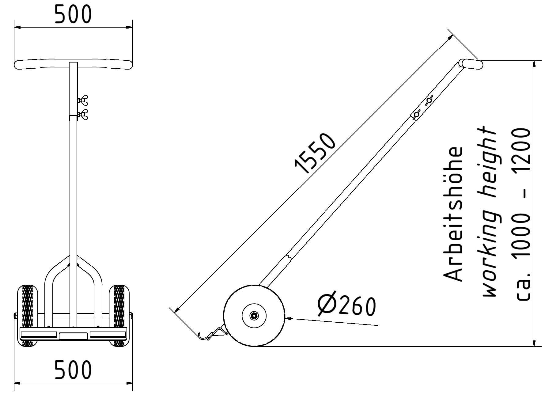 Schake 51903 Fußplattentrolley