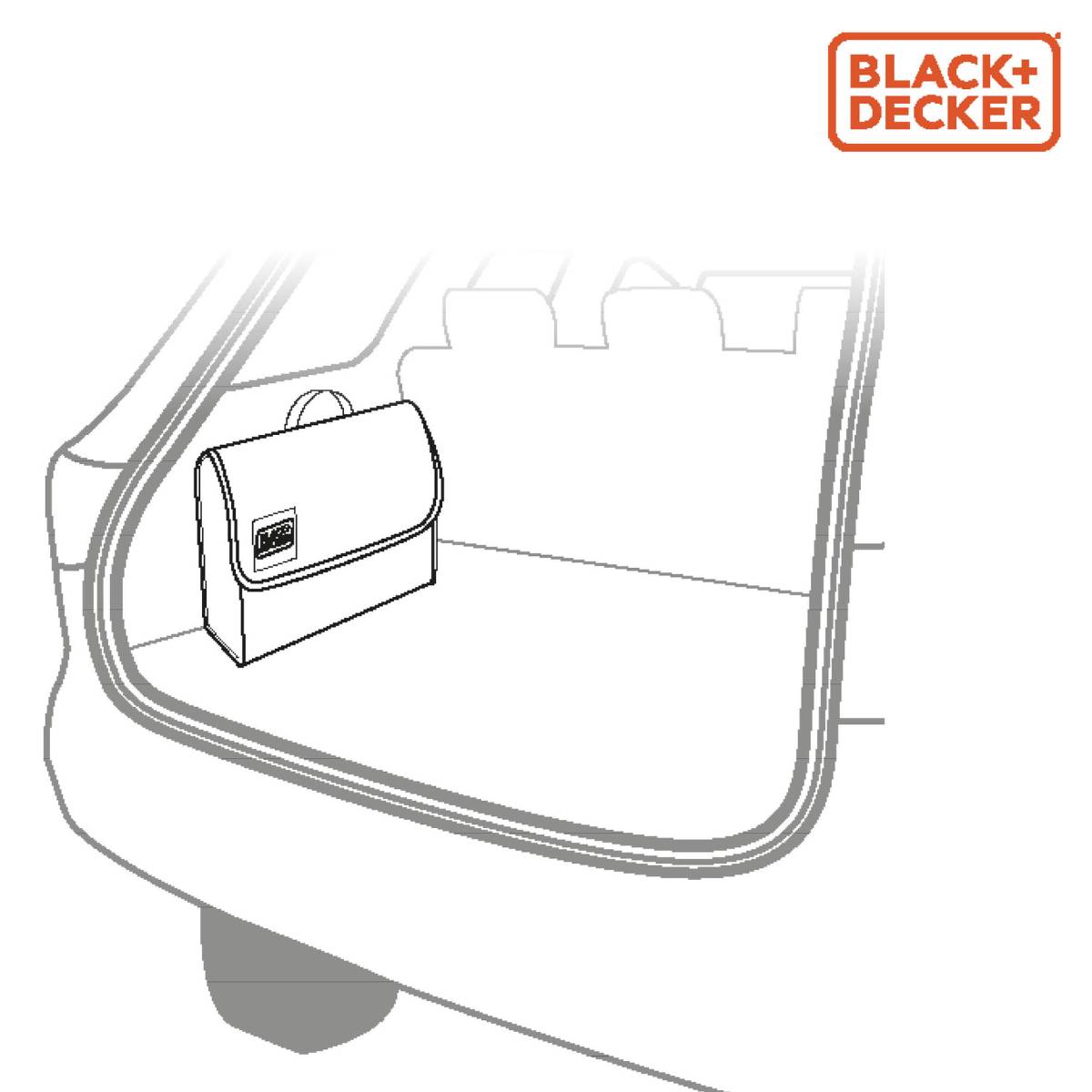 BLACK & DECKER Auto-Organizer, aufklappbar, 29x15x30 cm