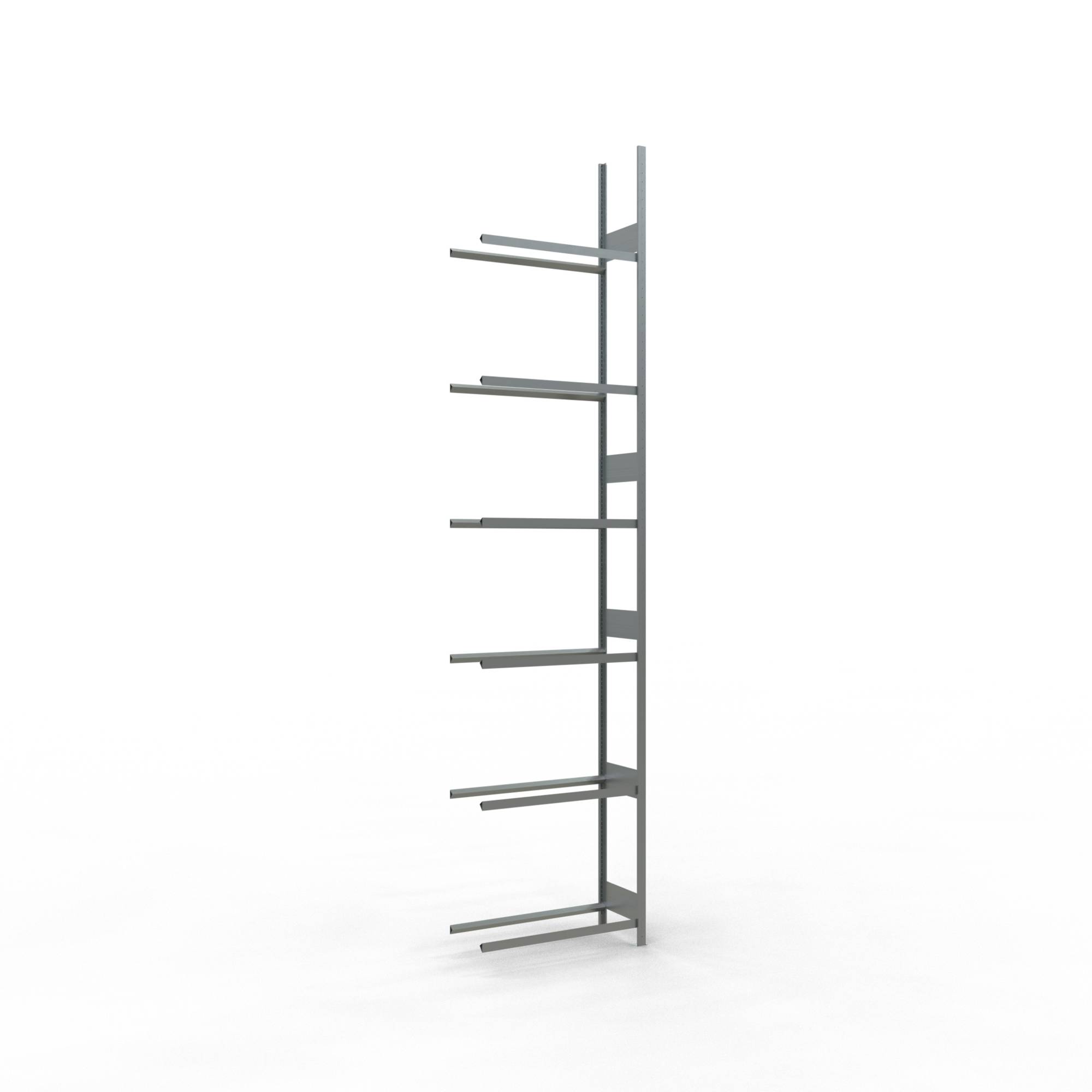 Reifen-/Räderregal, Anbaufeld, verzinkt, BxTxH 1000x400x4500 mm, 6 Lagerebenen,