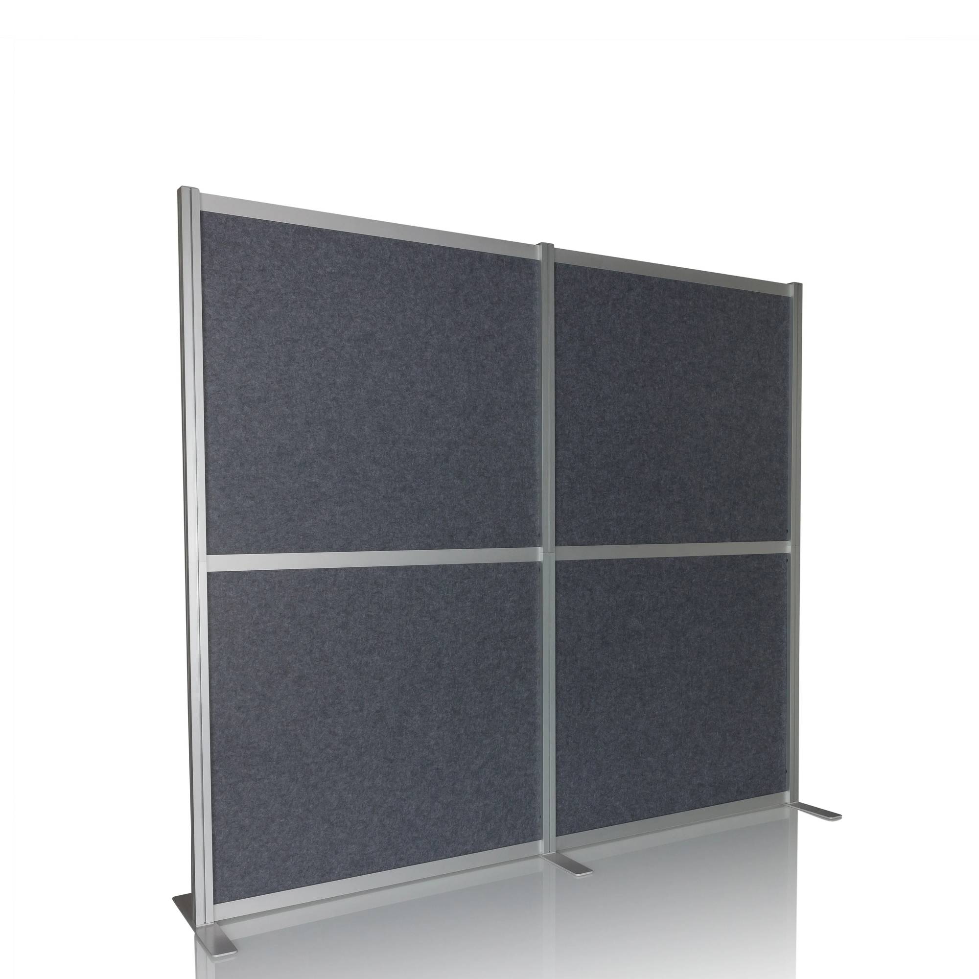 Akustik Trennwand Stellwand FLEXMIUT MODUL 167x192 PET grau hjh OFFICE