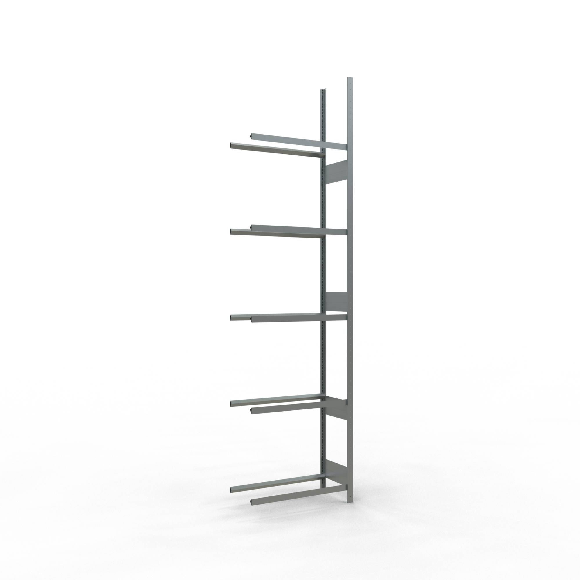 Reifen-/Räderregal, Anbaufeld, verzinkt, BxTxH 900x400x3500 mm, 5 Lagerebenen, F