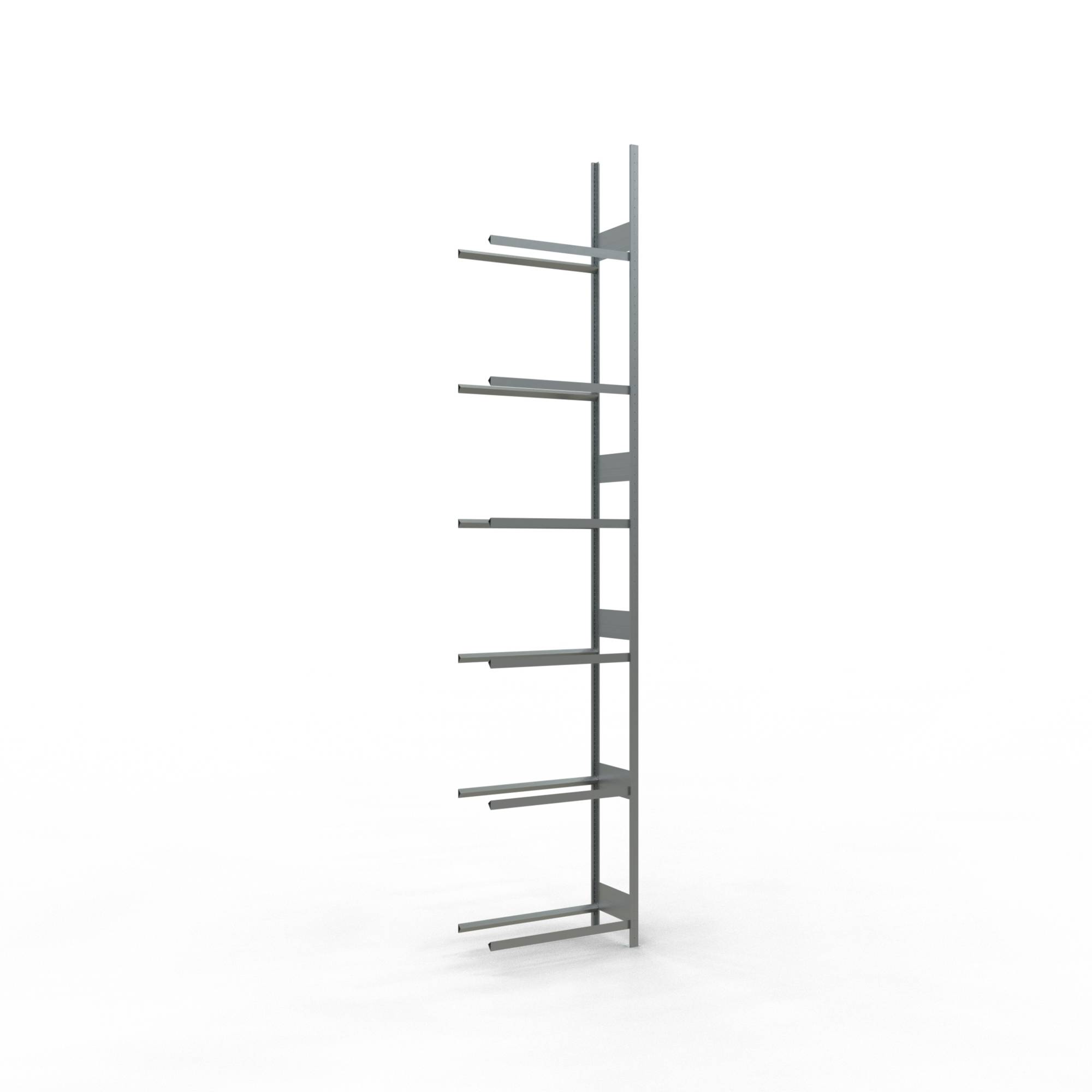 Reifen-/Räderregal, Anbaufeld, verzinkt, BxTxH 900x400x4500 mm, 6 Lagerebenen, F