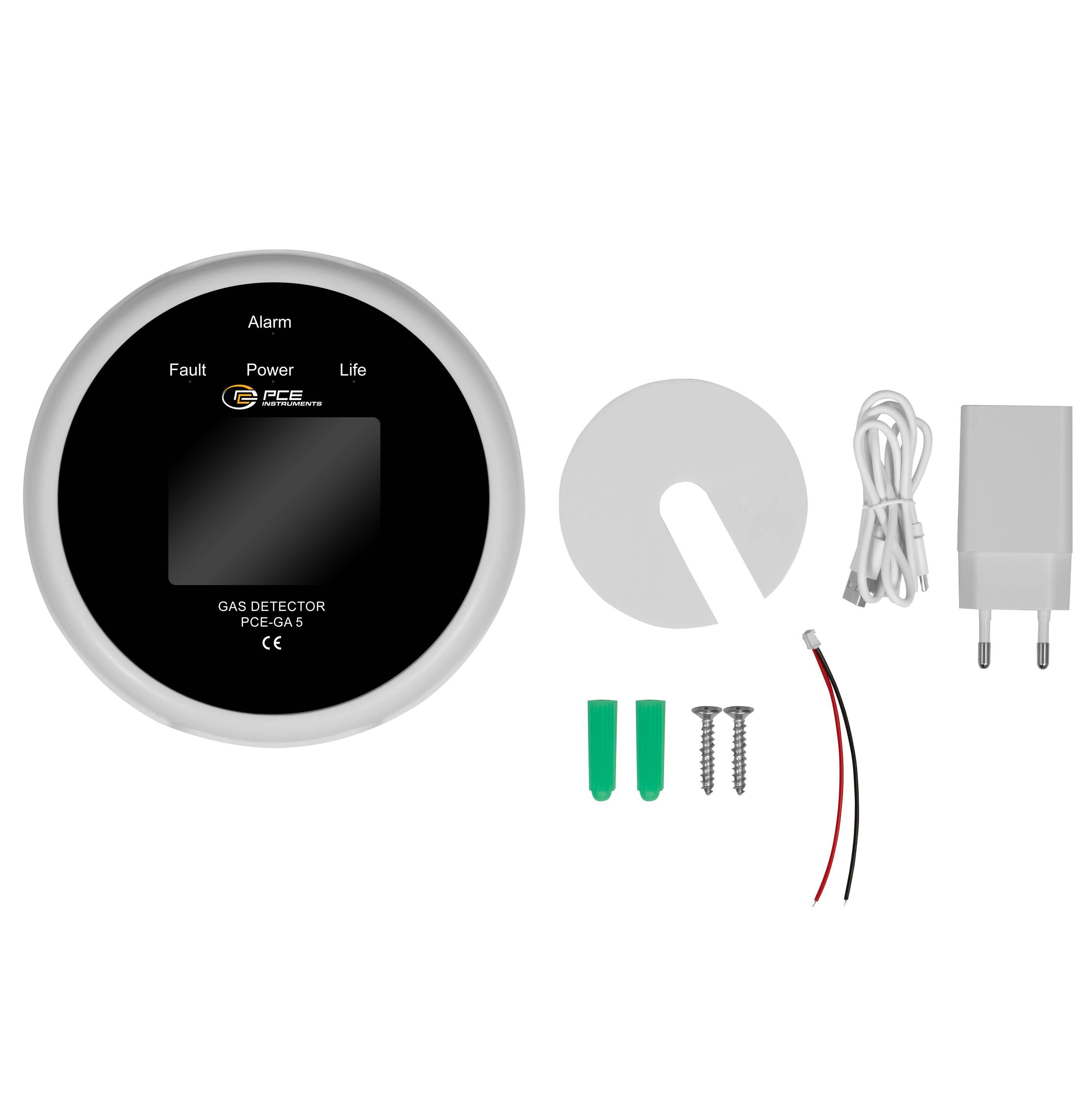 PCE Instruments Gasdetektor PCE-GA 5 |Messbereich 0 .. 100% LEL |Auflösung 1% LEL |Hitze und Gassensor |Echtzeit-Alarm