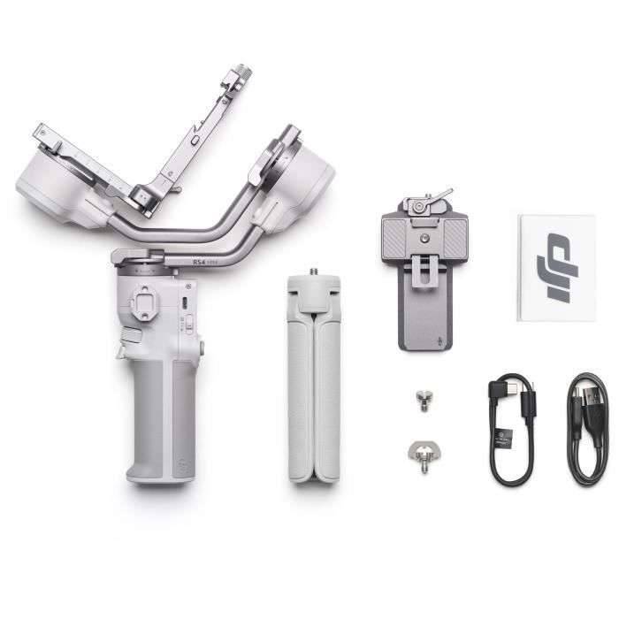 DJI RS 4 MINI, Handkamerastabilisator, Weiß, 2 kg, -110 - 210°, -95 - 235°, Lithium Polymer (LiPo)