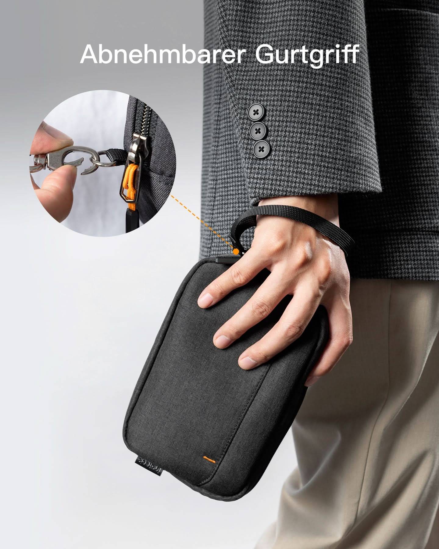 inateck Kabeltasche AB03012 Schwarz Multimedia-Technik Notebooktaschen