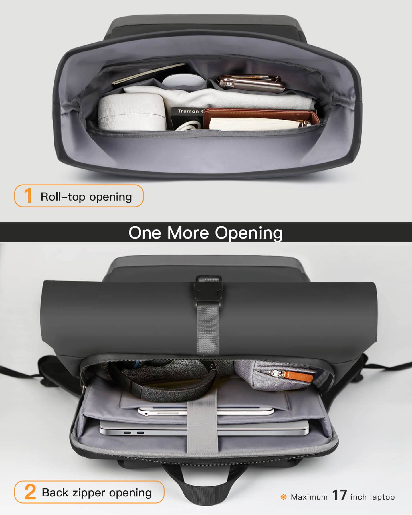 inateck Notebook-Rucksack 17 BP01003 gray 25-30L Multimedia-Technik