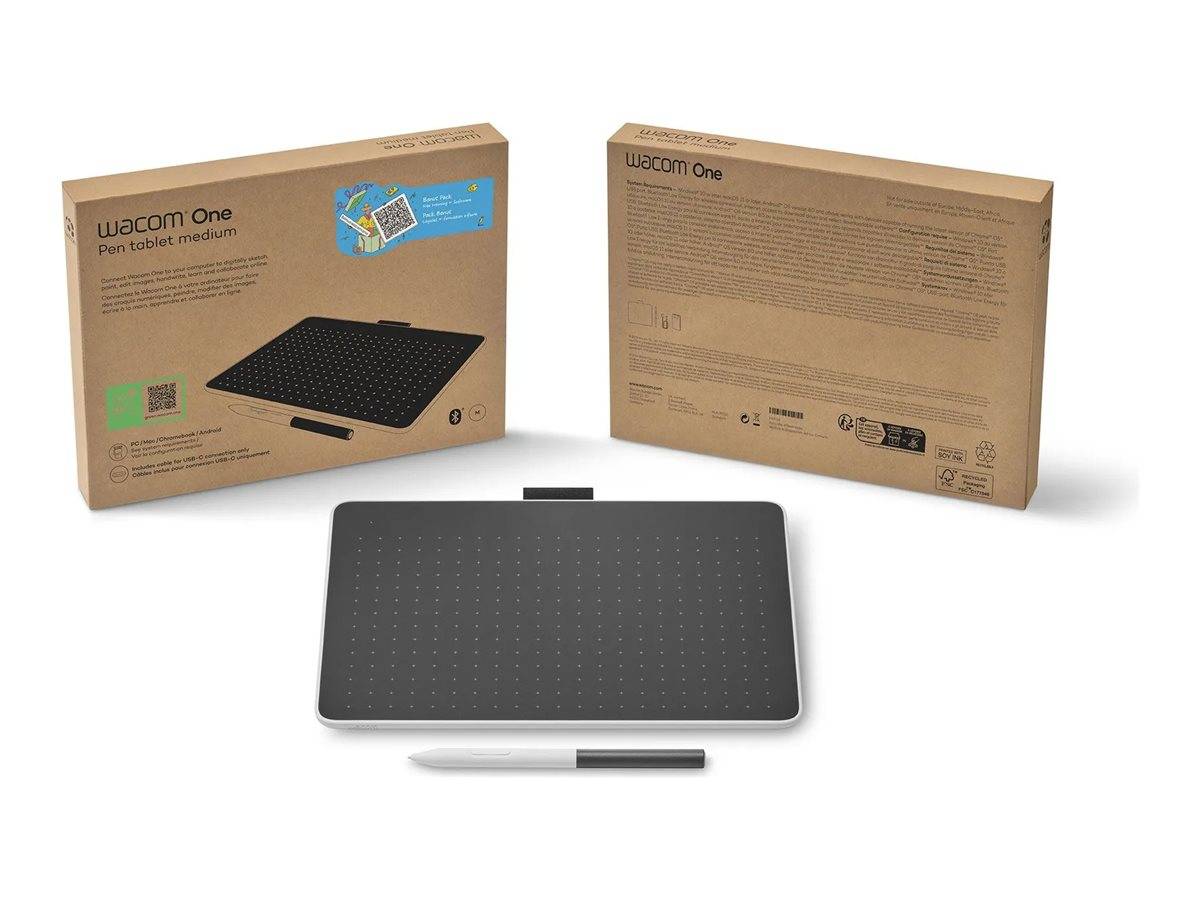 Wacom One Small - Digitalisierer - 9.5 x 15.2 cmkabelgebunden - USB-C -