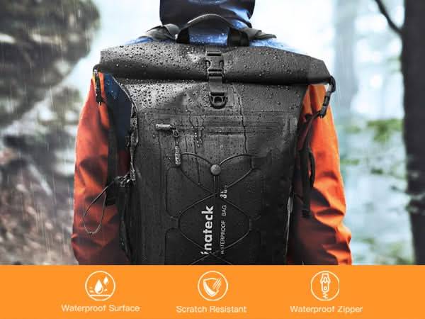 inateck Notebook-Rucksack BP06001 black 30-35L Multimedia-Technik