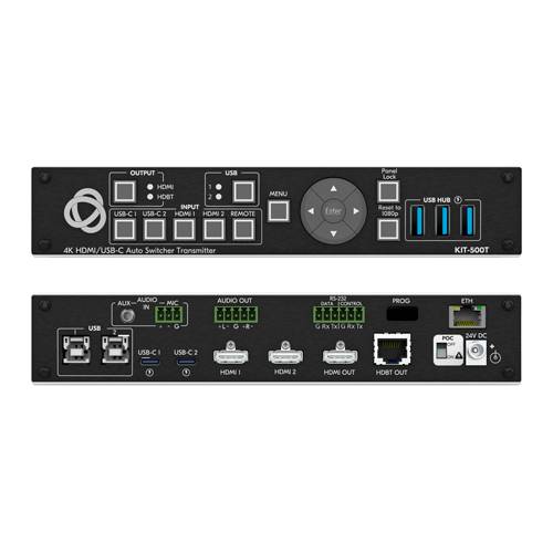 KRAMER KIT-500 (Set) - 5:2 4K HDMI & USB-C Matrix & Scaler mit HDBaseT 2.0 Extender-Kit (4K@60Hz | 4:2:0 | USB-C Docking