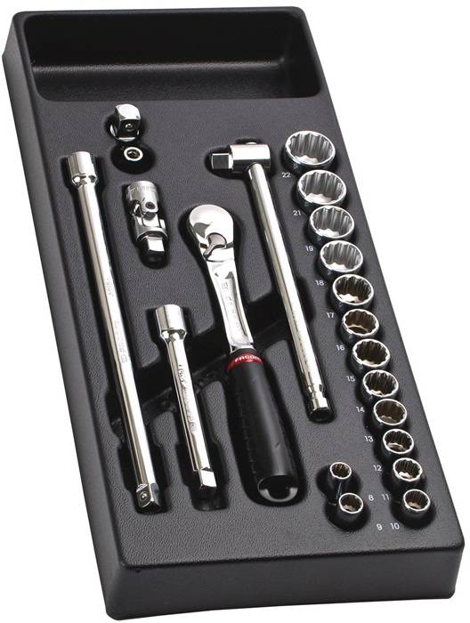 Steckschlüssel-Modul 21tlg. 3/8Zoll 12kt FACOM