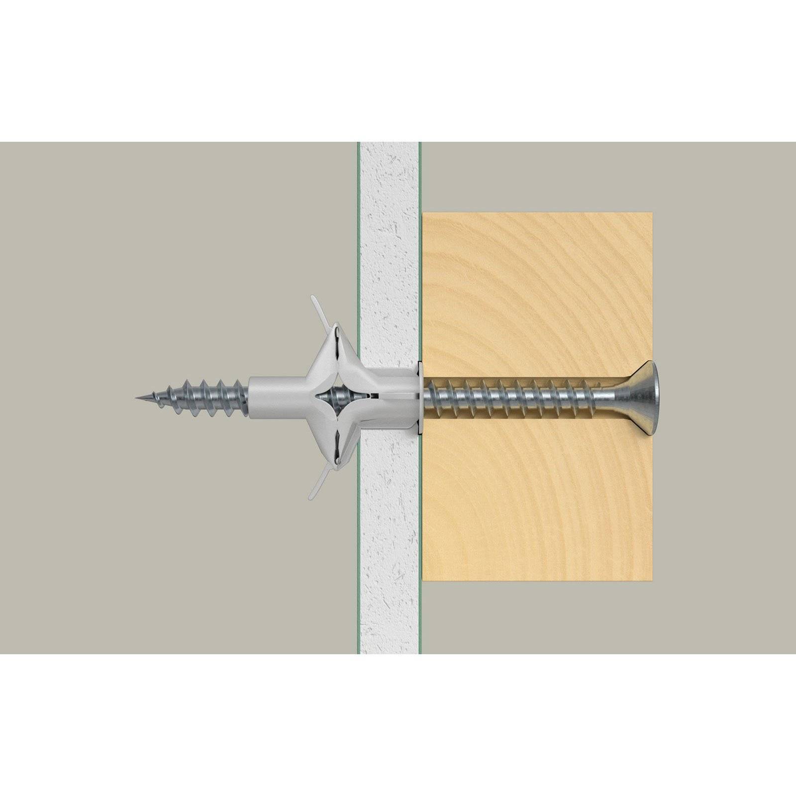 FISCHER - Universaldübel FU 10x60 K grau 6 Stueck