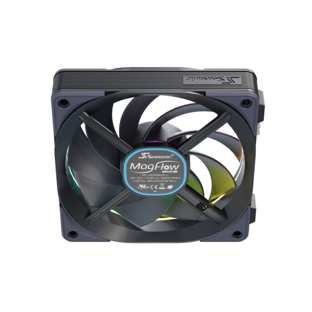 Seasonic Lüfter MagFlow 1225PWM Argb 120*120*120 3-Fan Kit - Gehäuse-Lüfter - 30,16 dB