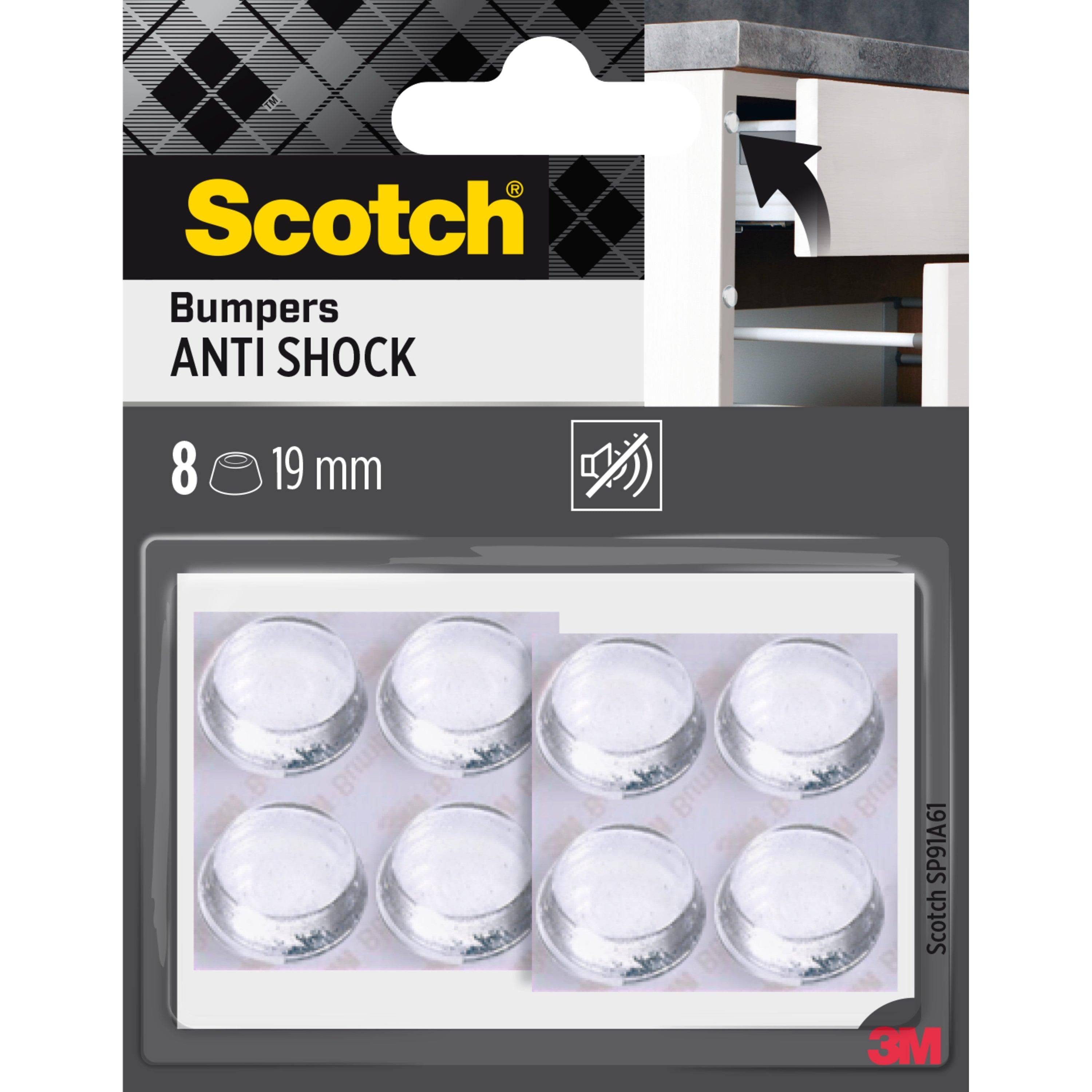 Scotch Stoßabsorbierende Elastikpuffer, 19 mm, transparent