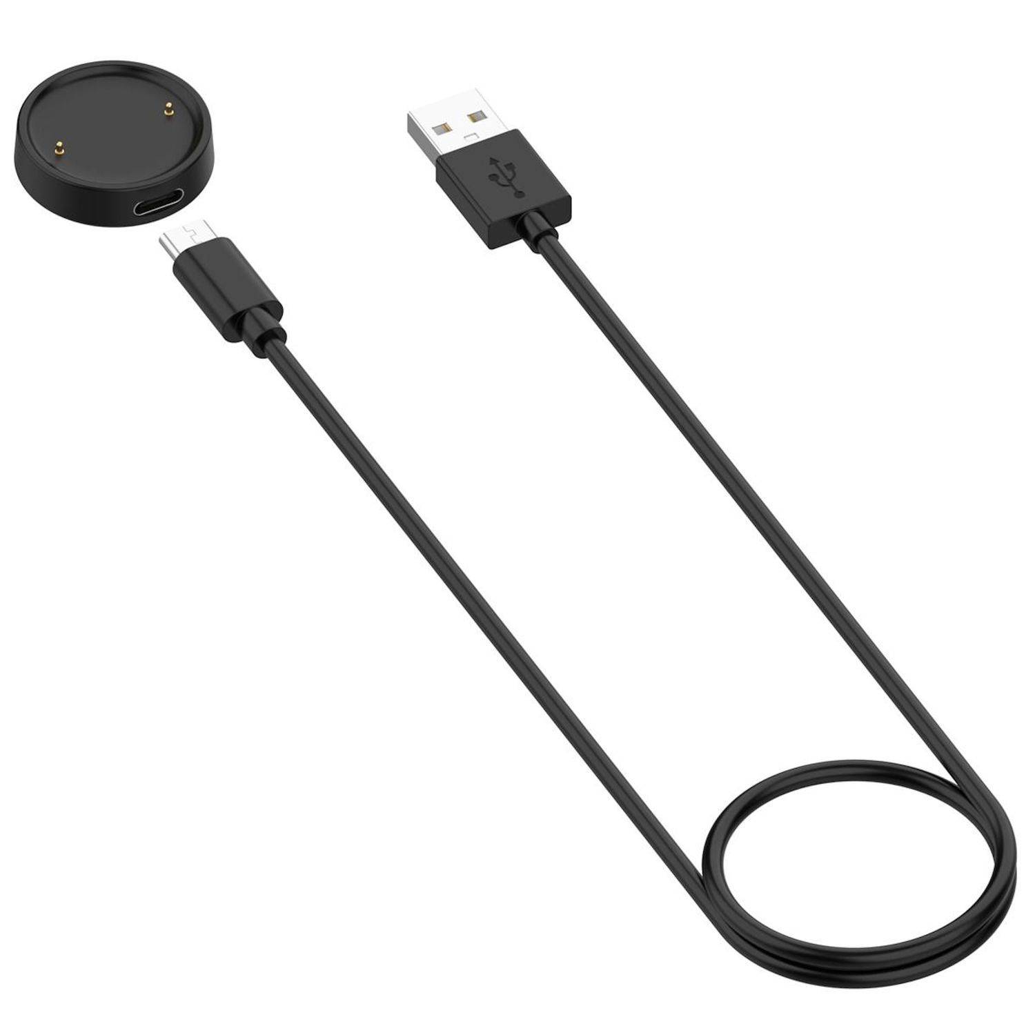 Für Amazfit Bip 6 / Active 2 Magnetisches Split Ladekabel USB-C 1 Meter Schwarz